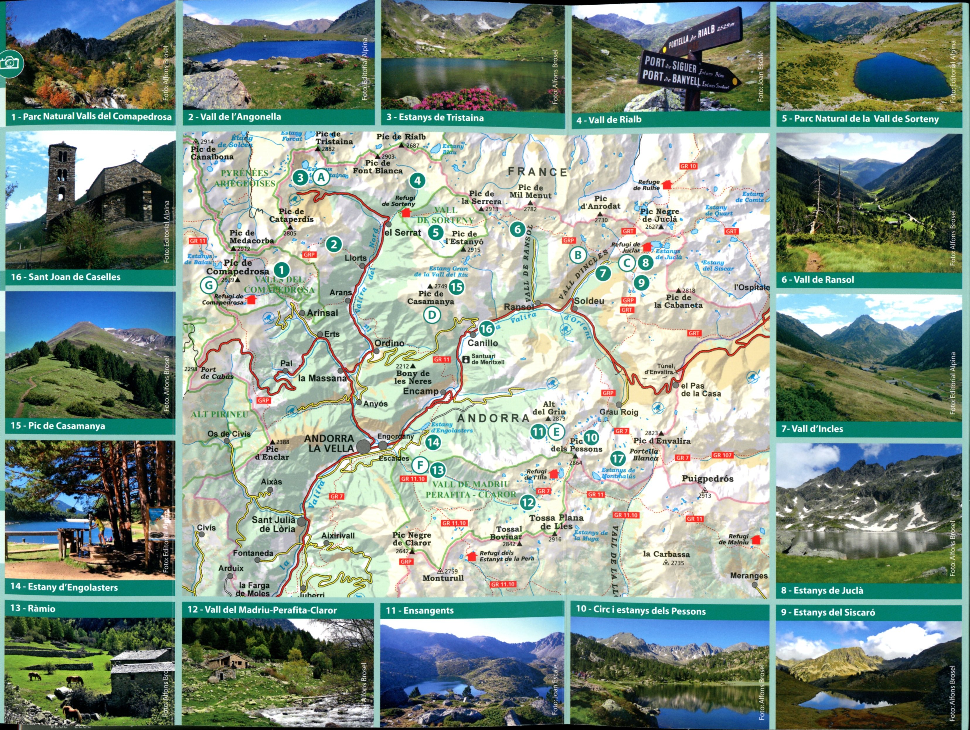 Andorra : Comapedrosa · Engorogs · Juclà · Pessons · Tristaina - Miniatura 2